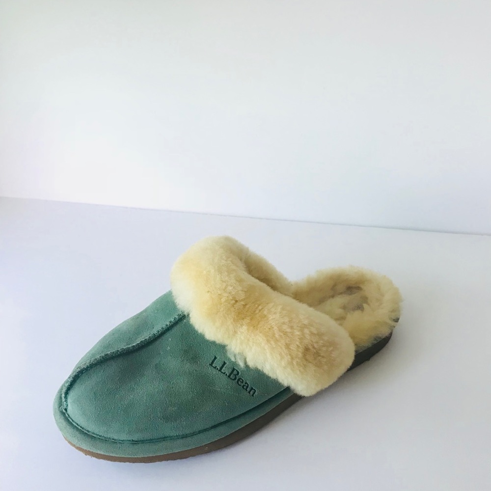 LL.Bean Green Slippers Size 7 - Picture 3 of 7